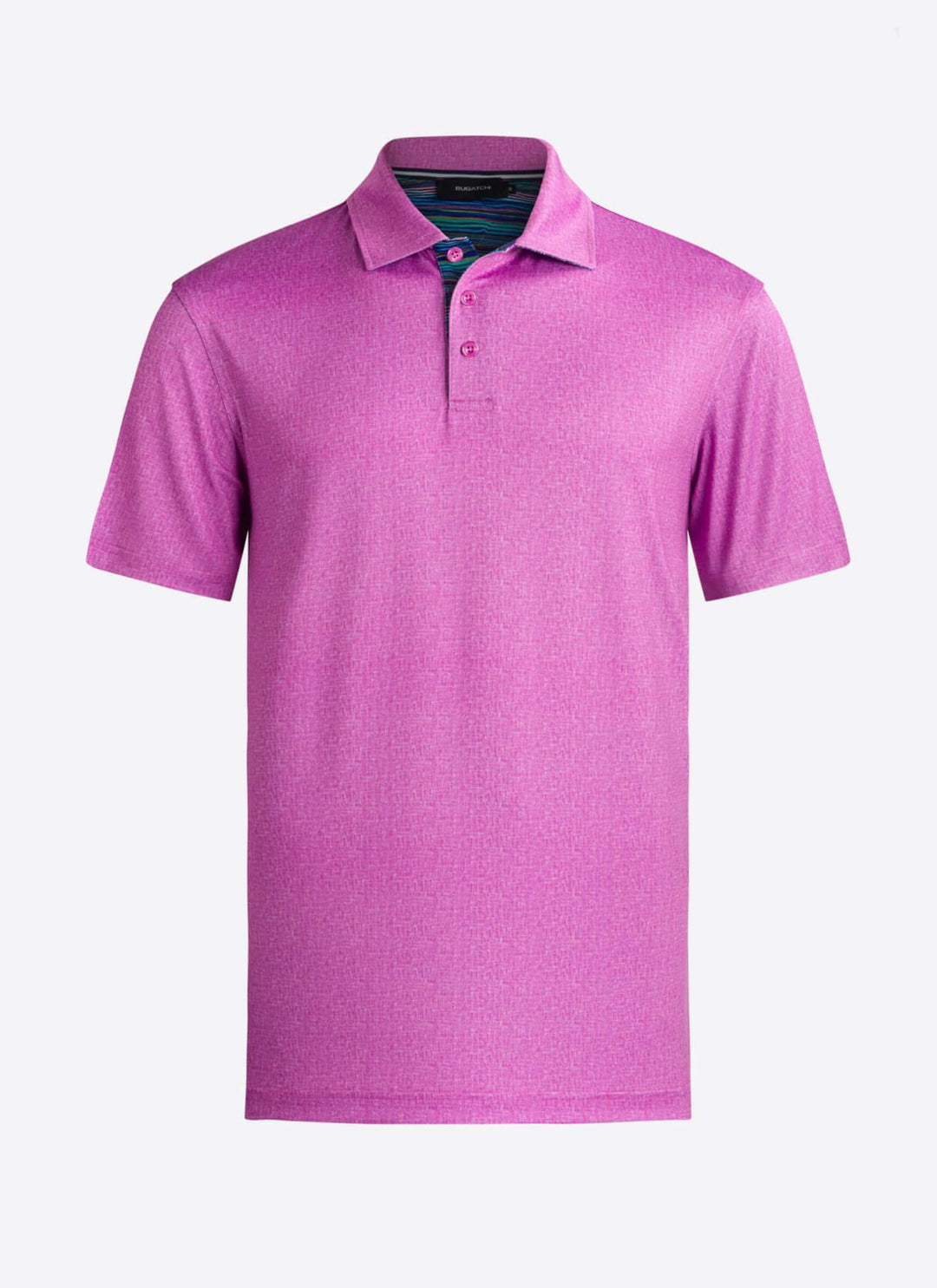 Bugatchi | Short Sleeve Polo | Plum
