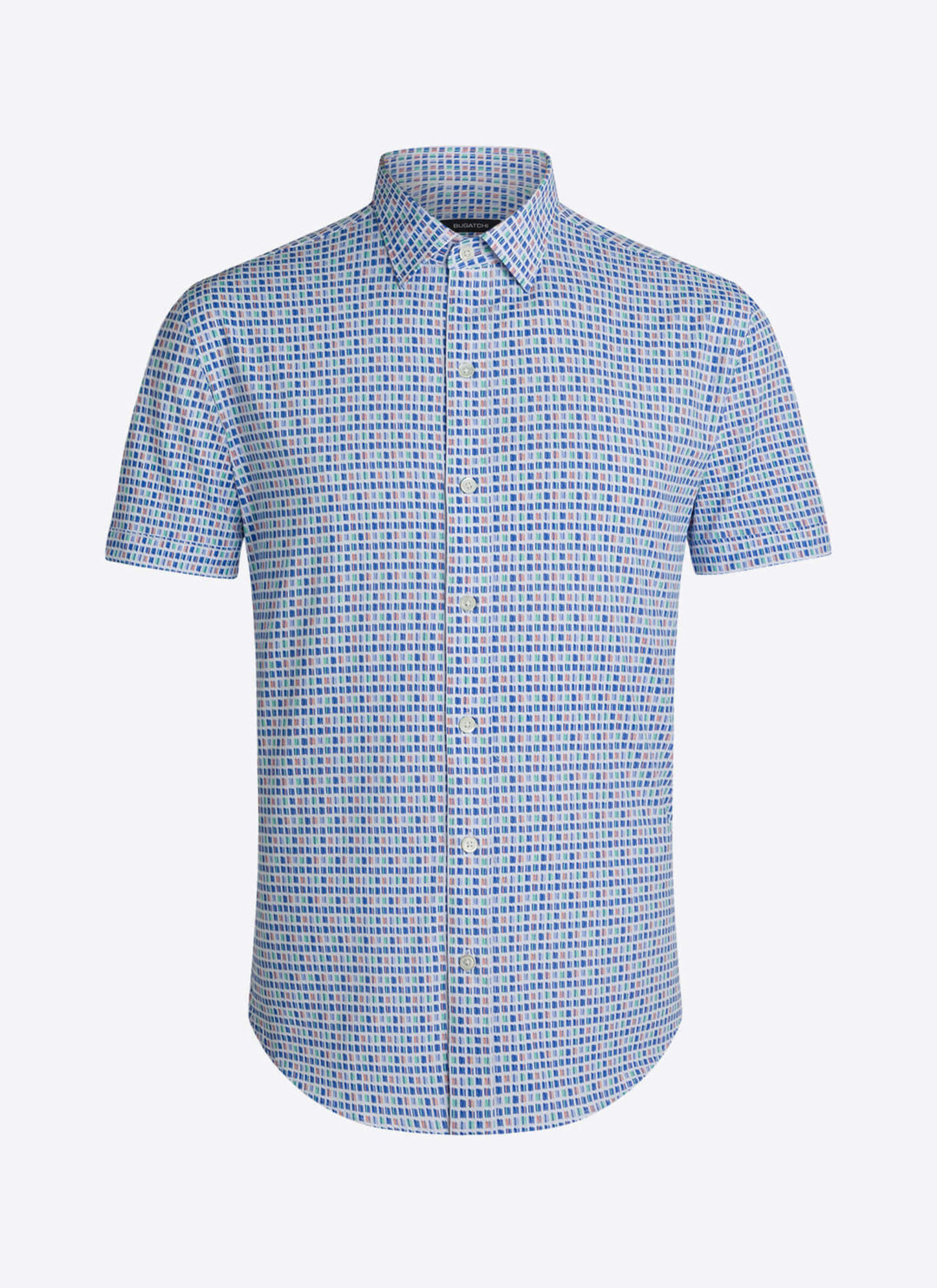 Bugatchi | Short Sleeve Perform Shirt | Chalk