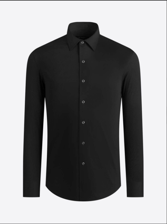 Bugatchi | OOOHCOTTON TECH LS SHIRT | Black
