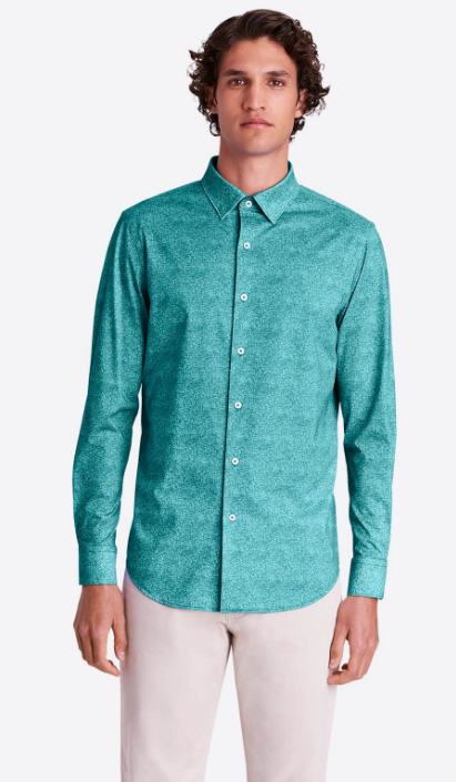 Bugatchi | OOOHCOTTON TECH LS SHIRT | Jade