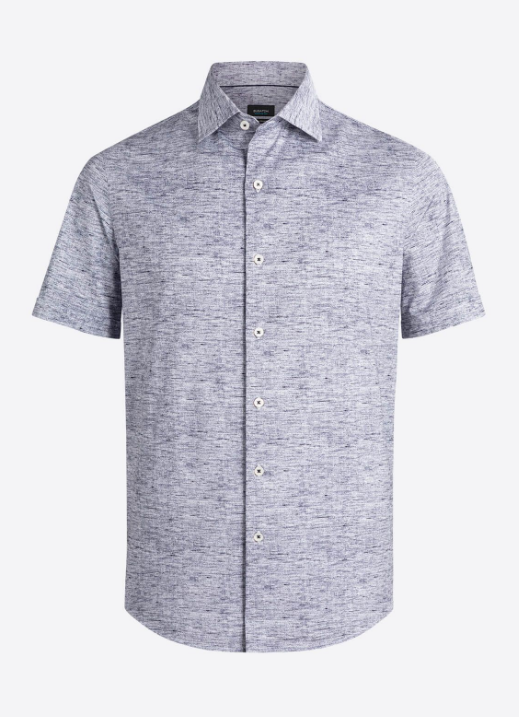 Bugatchi | OOOHCOTTON TECH SS SHIRT | White