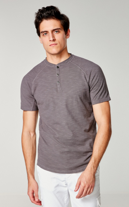 Good Man | Soft Slub Jersey Henley| Magnet