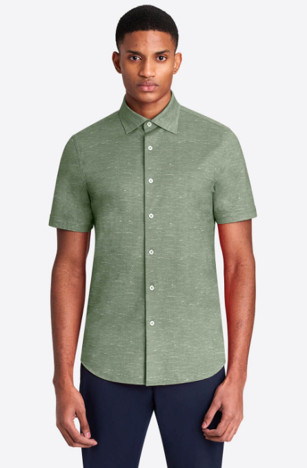 Bugatchi | OOOHCOTTON TECH SS SHIRT | Khaki