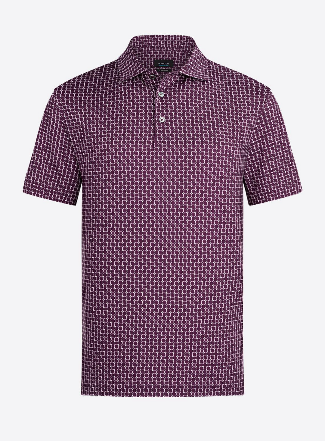 Bugatchi | OOOHCOTTON TECH SS SHIRT | PLUM