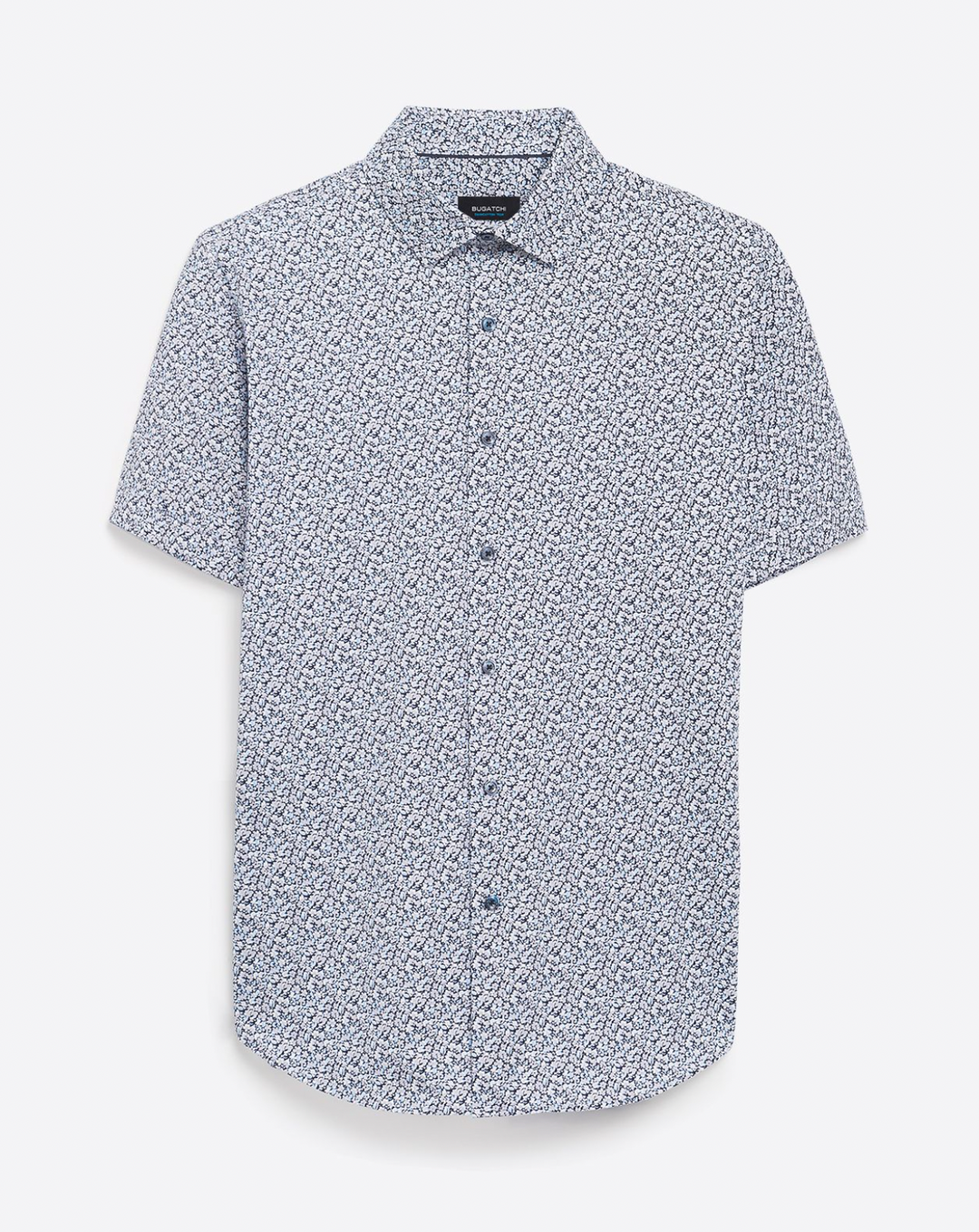 Bugatchi | OOOHCOTTON TECH SS SHIRT | PLATINUM