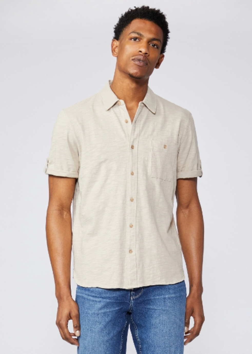 PAIGE | Brayden Shirt | Vanilla