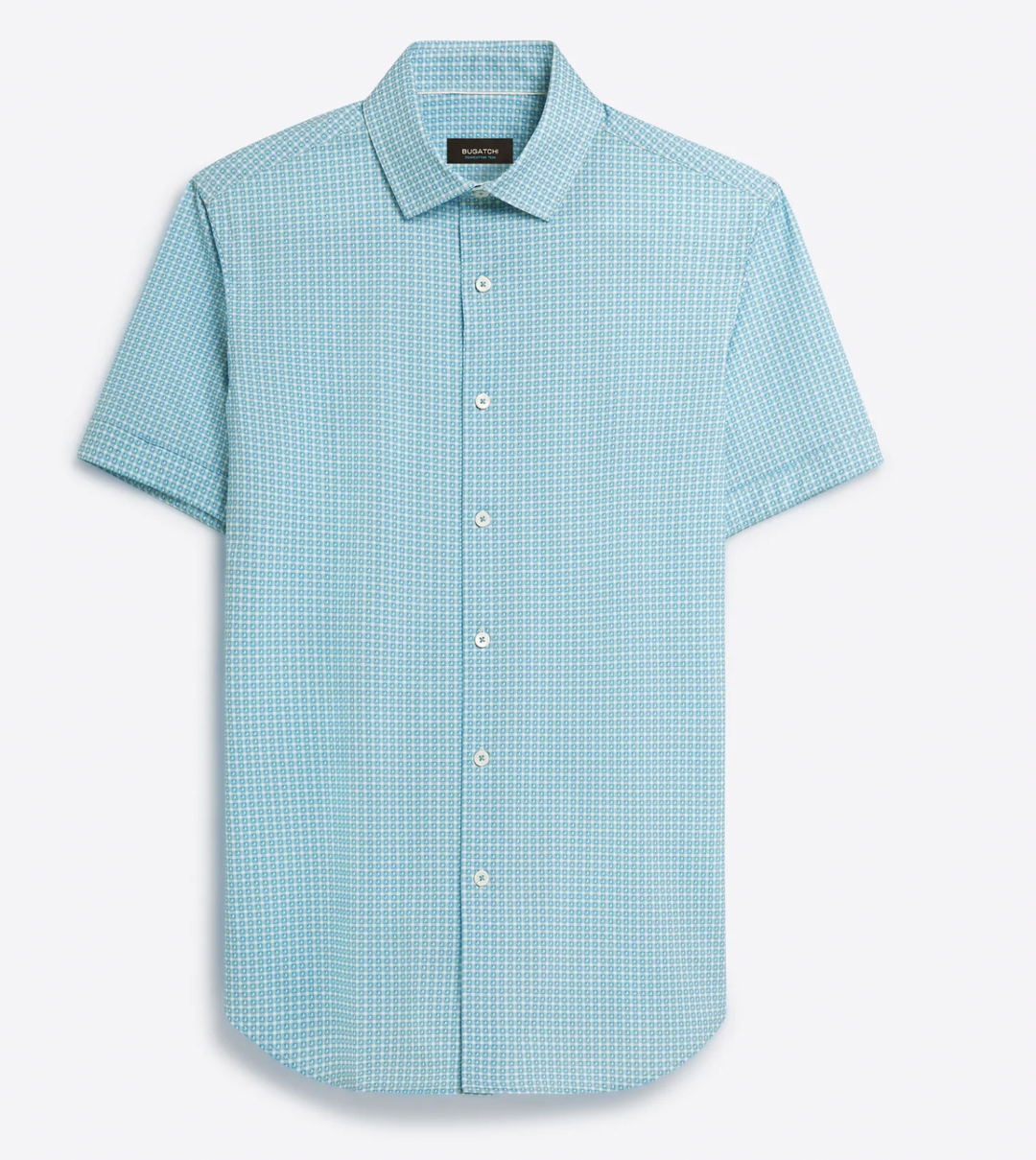 Bugatchi | OOOHCOTTON TECH LS SHIRT | AQUA
