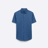 Bugatchi | OOOHCOTTON TECH SS SHIRT | CLASSIC BLUE
