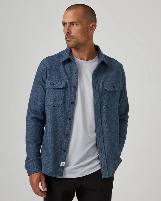 7 Diamonds | Generation Long Sleeve Shirt | NAVY