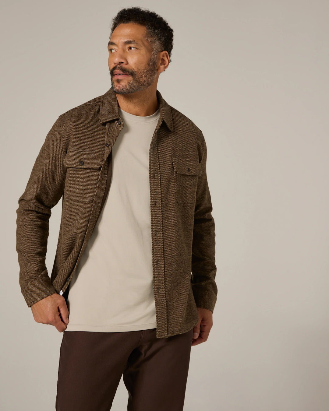 7 Diamonds | Generation Long Sleeve Shirt | BROWN