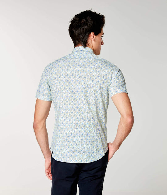 Good Man | Woven On-Point Shirt | Blue Daisy