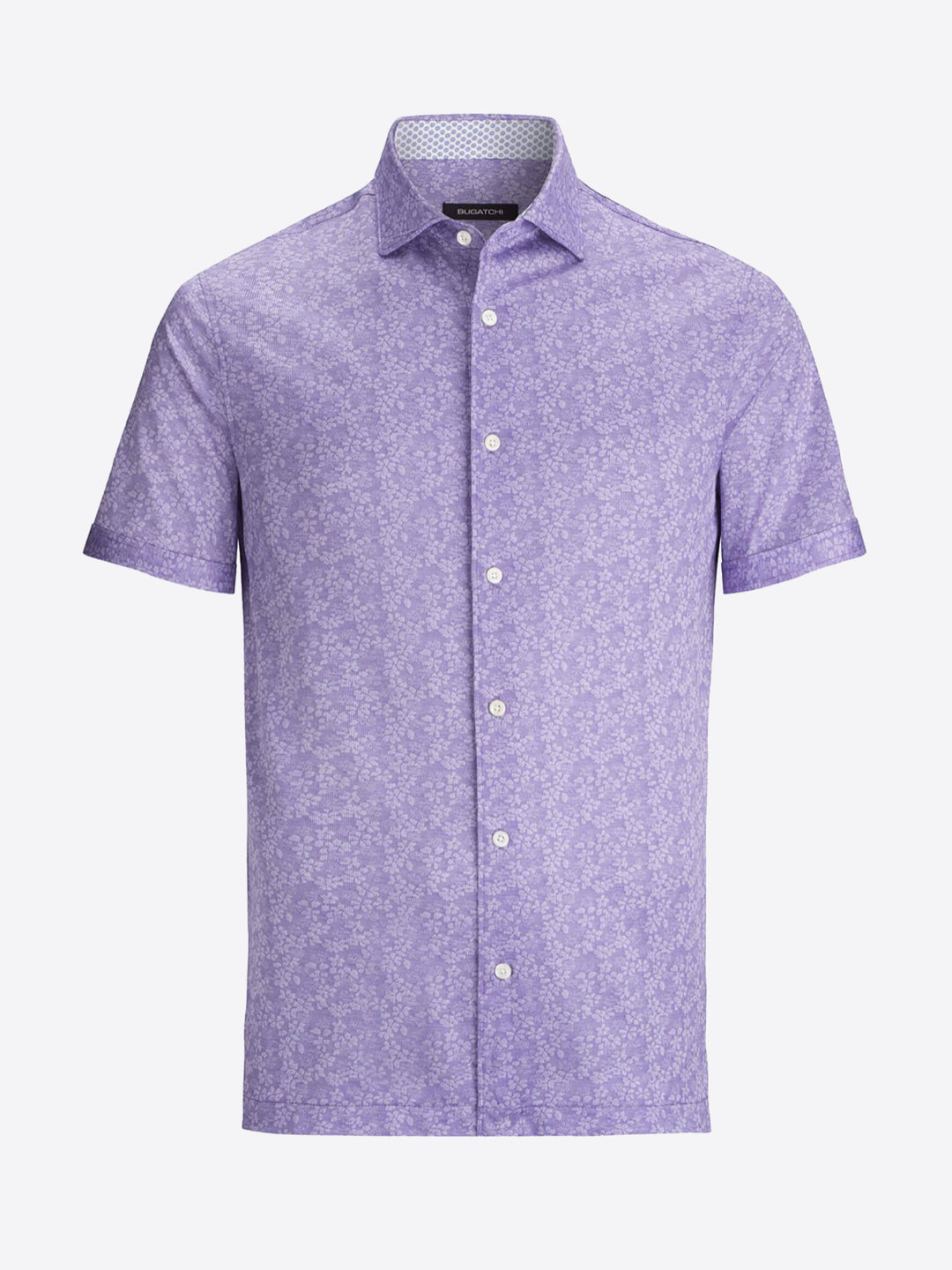 Bugatchi | Short Sleeve Knit Shirt | Lavender