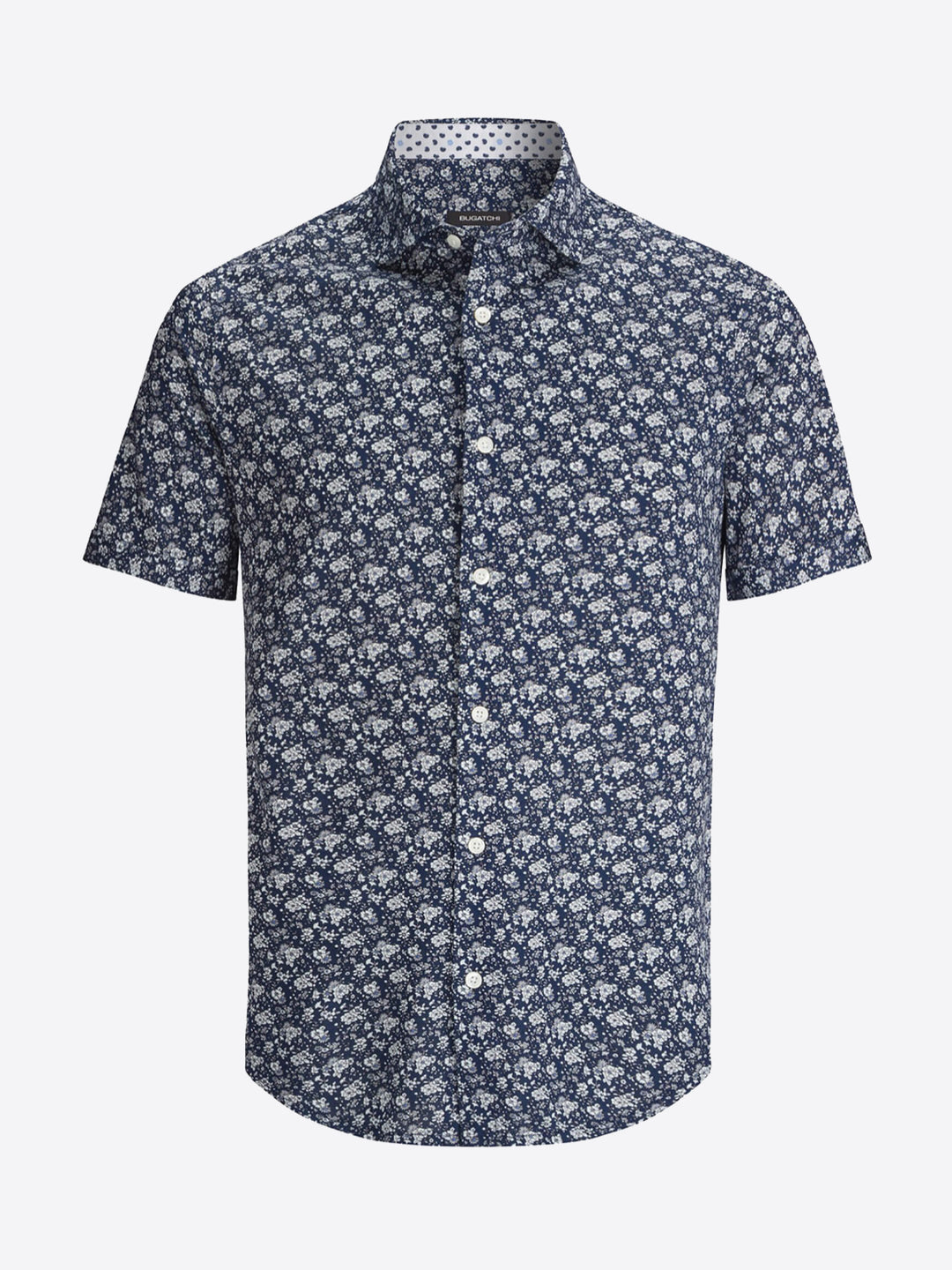 Bugatchi | Short Sleeve Knit Shirt | Navy