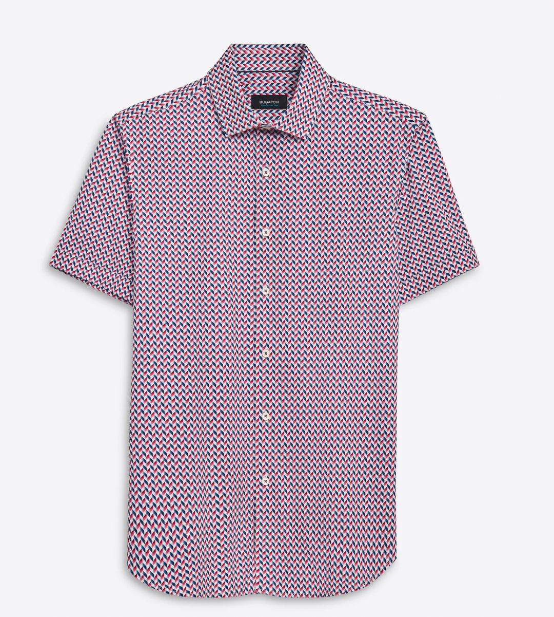 Bugatchi | OOOHCOTTON TECH SS SHIRT | RUBY