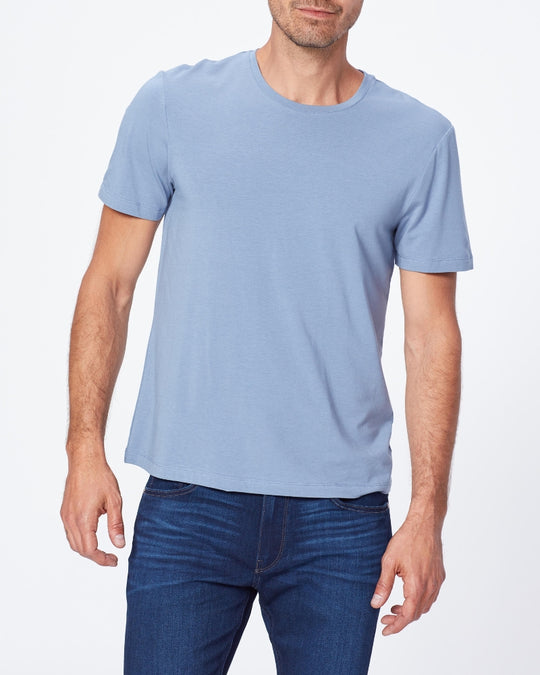 Paige | Cash Crew Neck Tee | Flint Blue