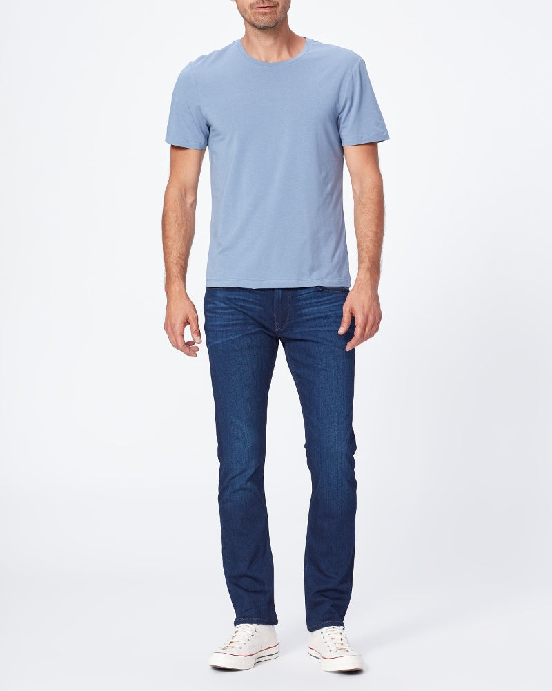 Paige | Cash Crew Neck Tee | Flint Blue