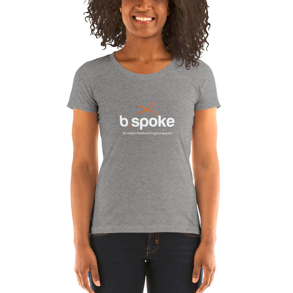 Super-Soft b.spoke white logo Ladies' short sleeve t-shirt
