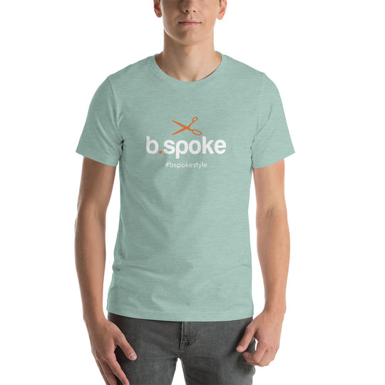 Classic b.spoke light logo Short-Sleeve T-Shirt with hashtag